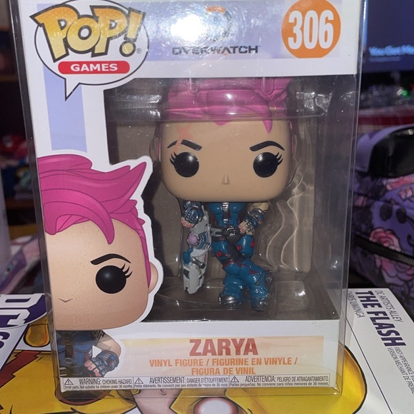 Funko Pop! Games: Overwatch #306 Zarya Vinyl Figure - New In Box - Picture 2 of 3